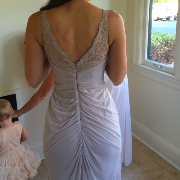 Shimmery David's Bridal Dress - Picture 12 of 12